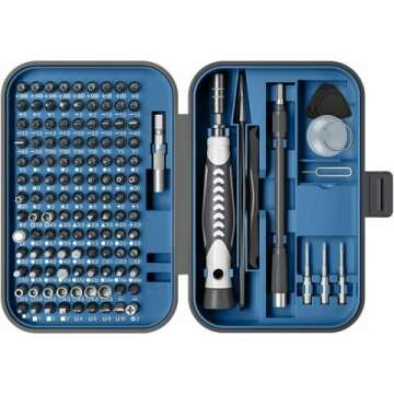 Precision Screwdriver Set 130-in-1: Magnetic Tools for Electronics & More