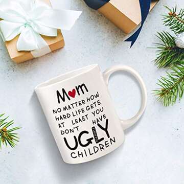 Valentines Day Gifts for Mom Wife Women,Mom Valentines Day Gifts from Daughter Son,Mom Birthday Gifts,Birthday Gifts for Mom,Unique Moms Presents Ideas Mothers Day Gifts for Mom,11oz Funny Coffee Mug