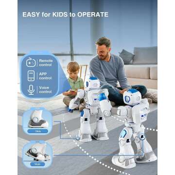 Ruko 1088 Smart Robot for Kids - Voice & App Control