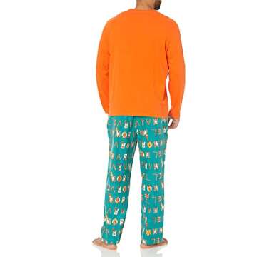 Men's Disney & Marvel Flannel Pajama Set - Festive PJs