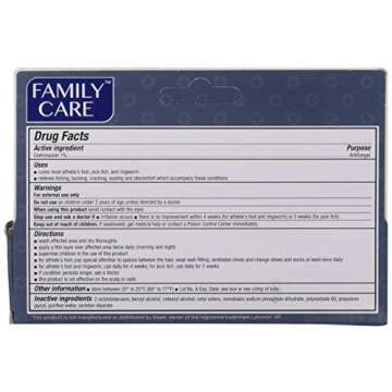 2 Pk. Family Care 831527005052-1 Clotrimazole Anti-Fungal Cream, 1% USP