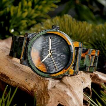 BOBO BIRD Men Wooden Watch - Stylish & Unique Design