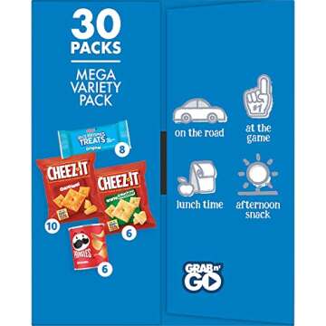 Kellogg's Snacks, Lunch Snacks, Kids Snacks, Mega Pack, Variety Pack, 30.1oz Box (30 Packs)