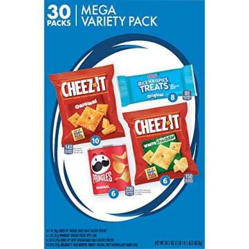 Kellogg's Snacks, Lunch Snacks, Kids Snacks, Mega Pack, Variety Pack, 30.1oz Box (30 Packs)