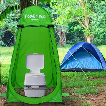 GigaTent Pop Up Pod Changing Room Privacy Shower Tent  Camp Toilet for Camping & Beach