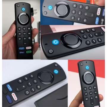 Fire Stick Remote Replacement Control Controller for Fire Stick 2nd Gen, 3rd Gen, Lite, 4K,4K MAX Cube 1st Gen, 2nd Gen, 3nd Gen Fire 3rd Gen Pendant Design 10.10.1