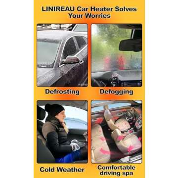 Car Heater, Portable 12v 150 W Car Heater And Defroster, Car Heater That Plugs Into Cigarette Lighter