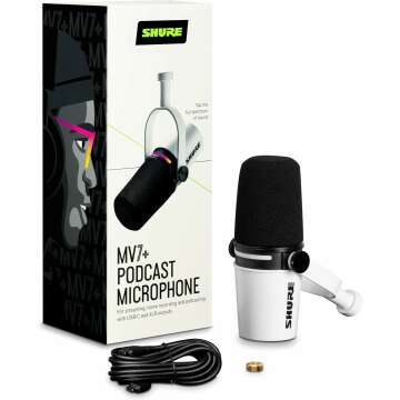 Shure MV7+ Dynamic Microphone for Podcasting