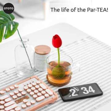 OTOTO Cute Tea Infuser - Loose Leaf Tea Steeper, Tea Accessories, Tea Diffusers, Tea Strainers, Cute Gifts, Tea Gift Set, Kitchen Gifts Cooking Gadgets