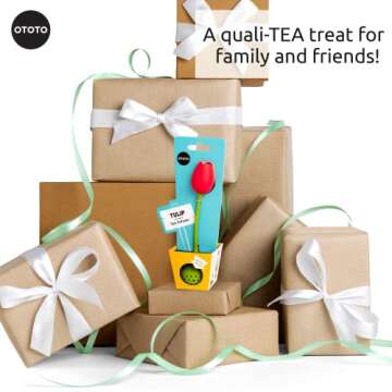 OTOTO Cute Tea Infuser - Loose Leaf Tea Steeper, Tea Accessories, Tea Diffusers, Tea Strainers, Cute Gifts, Tea Gift Set, Kitchen Gifts Cooking Gadgets