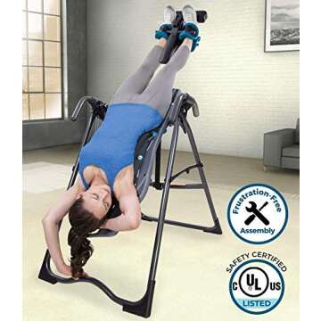 Teeter FitSpine X2 Inversion Table, Extended Ankle Lock Handle, Back Pain Relief Kit, FDA-Registered (FitSpine X2)