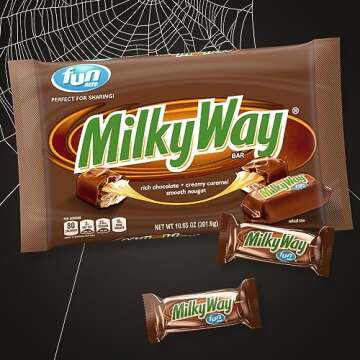 MILKY WAY Fun Size Milk Chocolate Halloween Candy Bars - 10.65 oz Bag