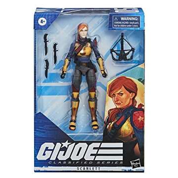 G.I. Joe Classified Series Scarlett Action Figure Collectible 05 Premium Toy with Multiple Accessories 6-Inch Scale with Custom Package Art (Deco May Vary)