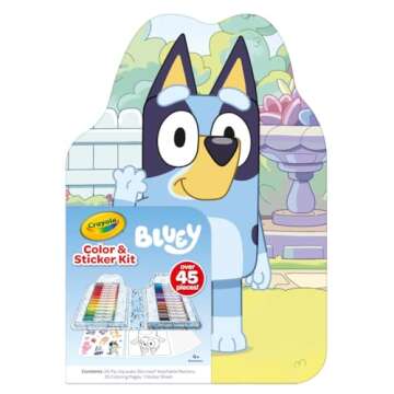 Crayola Bluey Art Kit for Kids - 45 Pieces, Perfect for Holiday Fun