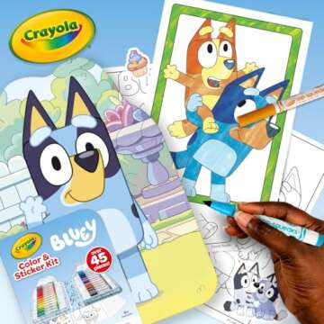 Crayola Bluey Art Kit - 45 Fun Pieces for Kids