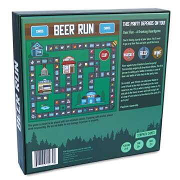 Beer Run: Adult Drinking Board Game for Parties, Game Nights, and Pregames by Towpath Gaming