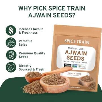 Ajwain Seeds 397g | Vegan Carom Seeds | Non-GMO