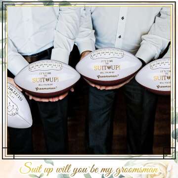 Groomsmen Football Proposal Gifts - 6 Pack