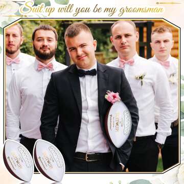 Groomsmen Football Proposal Gifts - 6 Pack