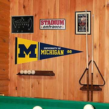 College Flags & Banners Co. Michigan Team University Wolverines Full Size Pennant