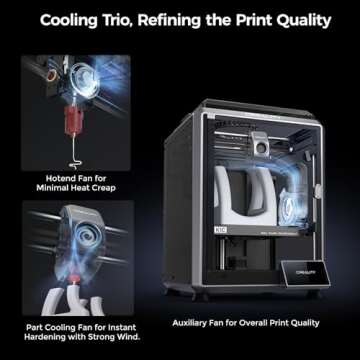 Creality K1C 3D Printer - Fast & Reliable 3D Printing