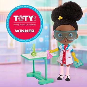 Just Play Ada Twist, Scientist Ada Twist Lab Doll, 12.5 Inch Interactive Doll with Research Lab Accessories, Talks and Sings the ''The Brainstorm Song'', Kids Toys for Ages 3 Up