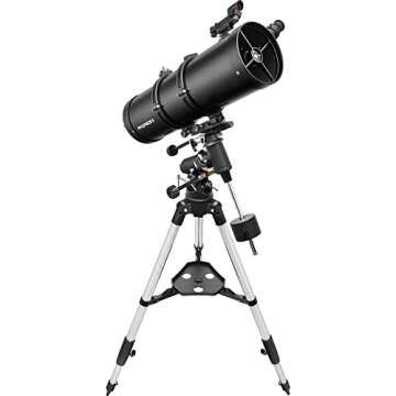 Orion SpaceProbe 130ST Equatorial Reflector Telescope for the Serious Adult Astronomy Beginner - Portable Telescope for Stargazing & Deep-sky Objects