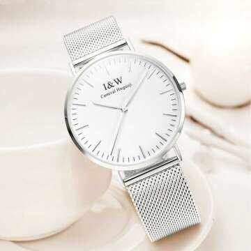 MASTOP Couple Watches - Ultra Thin Stainless Steel Gift Set