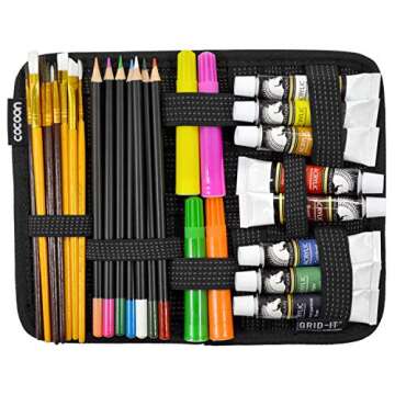 Cocoon CPG7BK GRID-IT!® Accessory Organizer - Small 7.25" x 9.25" (Black)