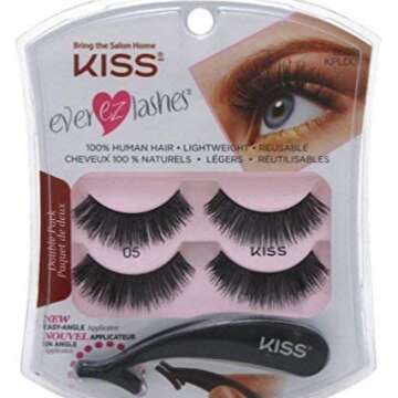 KISS Ever EZ Lashes Double Pack No. 01 - Reusable Natural Eyelashes