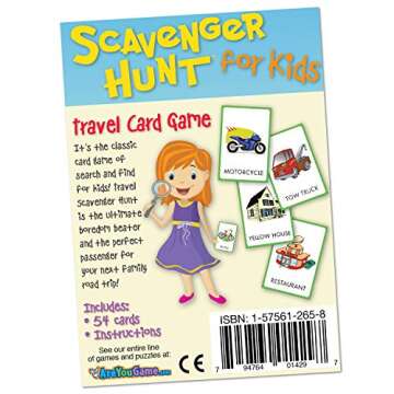 Briarpatch Travel Scavenger Hunt Card Game for Kids, Activities for Family Vacations, Road Trips and Car Rides, Ages 6 and Up