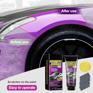 Nano Cloth Car Scratch Remover, 2025 New Nano Cloth for Car Scratches, Car Scratch Repair Paste Polishing Wax, Auto Scratch Remover for Vehicles Cars Scratch Repair Kit (1 PCS)