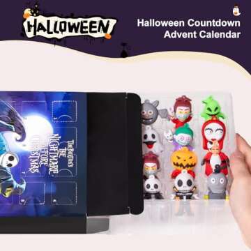 Advent Calendar 2024 - 24-Day Halloween & Christmas Countdown with Dolls