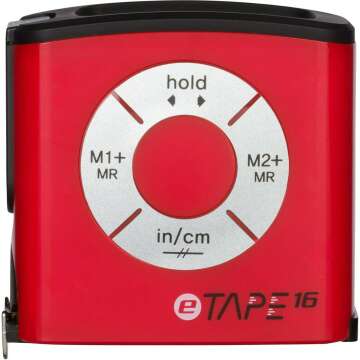 eTape16 Digital Tape Measure - 16ft with Memory Options