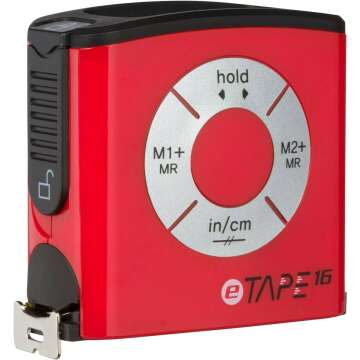 eTape16 Digital Tape Measure - 16ft with Memory Options