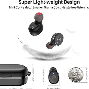 TOZO Wireless Headphones with Long Battery Life