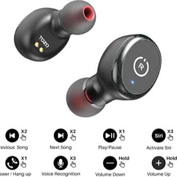 TOZO Wireless Headphones with Long Battery Life