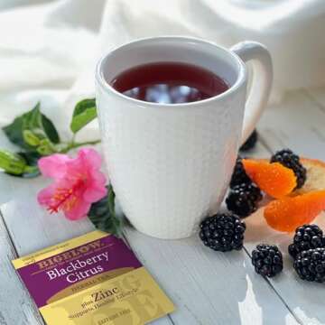 Bigelow Tea Herbal Teas Blackberry Citrus plus Zinc, 18 Count (Pack of 1), 18 Total Tea Bags