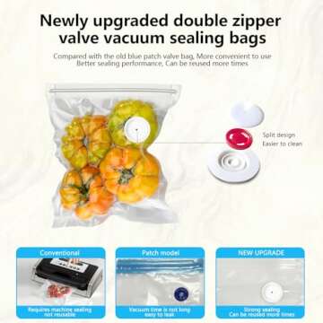 Compact Handheld Vacuum Sealer with 30 Bags Included