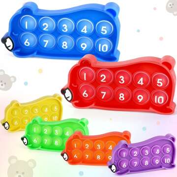 Torlam Ten Frames Math Games Board for Kids - Fun Learning Tool