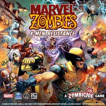 CMON Marvel Zombies - A Zombicide Game: X-Men Resistance - Unleash The X-Men Superheroes to Halt The Zombie Apocalypse! Cooperative Strategy Game, Ages 14+, 1-6 Players, 60 Minute Playtime, Made