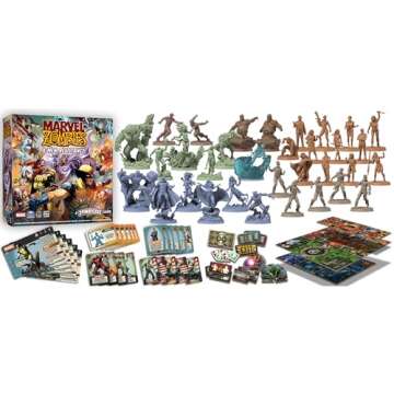 CMON Marvel Zombies - A Zombicide Game: X-Men Resistance - Unleash The X-Men Superheroes to Halt The Zombie Apocalypse! Cooperative Strategy Game, Ages 14+, 1-6 Players, 60 Minute Playtime, Made