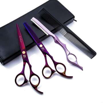 6.0 inch Purple Hair Cutting Set
