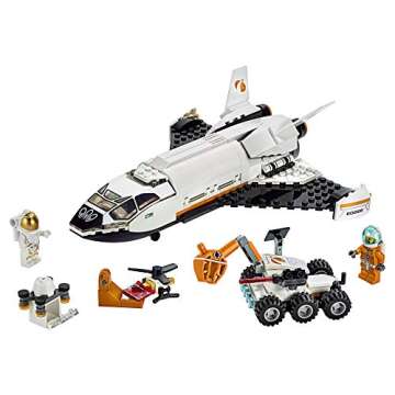 LEGO City Space Mars Research Shuttle 60226 Space Shuttle Toy Building Kit with Mars Rover and Astronaut Minifigures, Top STEM Toy for Boys and Girls, New 2019 (273 Pieces)