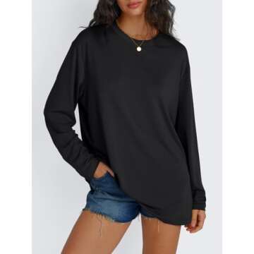 Trendy Queen Women's Fall Shirts & Tops 2024 Oversized Styles