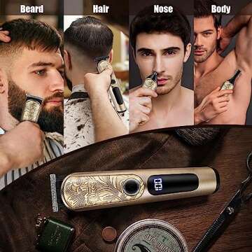 Ufree Gifts for Men: Beard Trimmer & Grooming Kit | Waterproof Razor