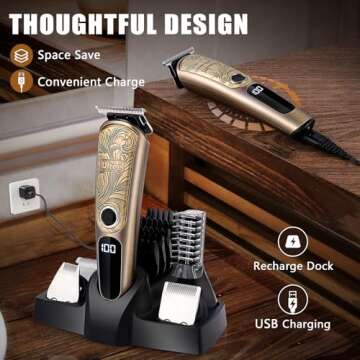 Ufree Men's Grooming Kit: Beard Trimmer & Shaver