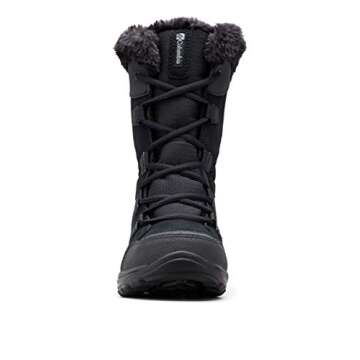 Columbia Women's Ice Maiden II Snow Boot, Black/Columbia Grey, 7.5 M US