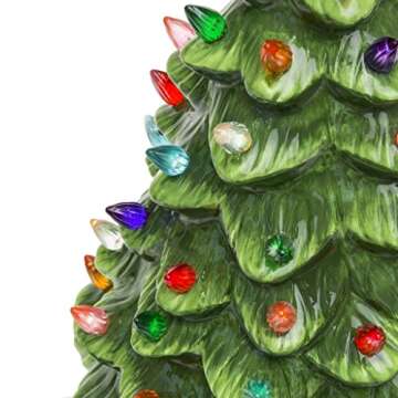 Creative Hobbies Ceramic Christmas Tree Replacement Lights, Medium Twist Light Ornaments, Multi Colors, 144 Piece Pack