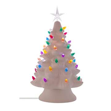 Creative Hobbies Ceramic Christmas Tree Replacement Lights, Medium Twist Light Ornaments, Multi Colors, 144 Piece Pack